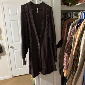 Free People Long Sweater Cardigan